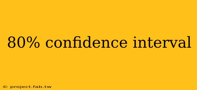 80% confidence interval