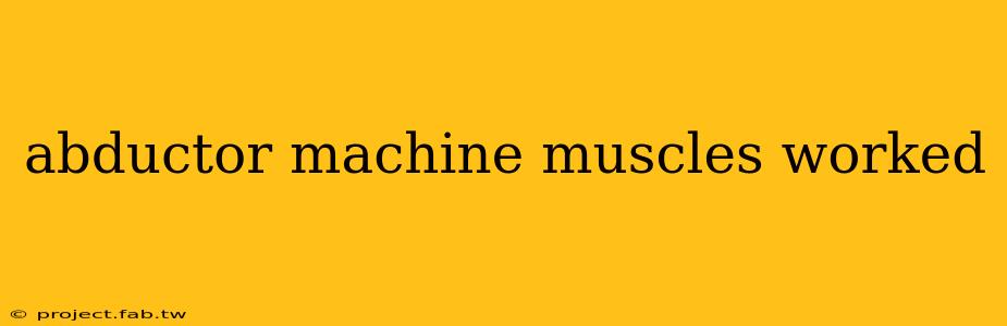 abductor machine muscles worked