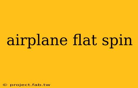 airplane flat spin