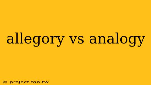 allegory vs analogy