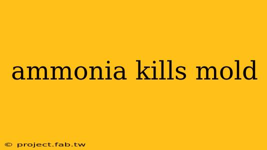 ammonia kills mold