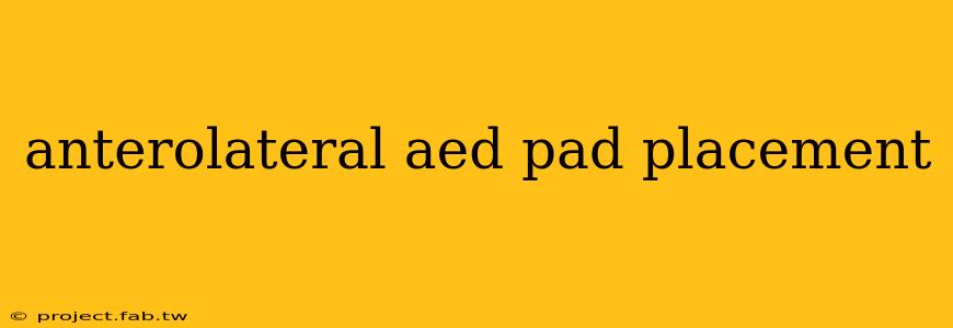 anterolateral aed pad placement