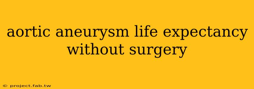 aortic aneurysm life expectancy without surgery