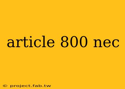 article 800 nec