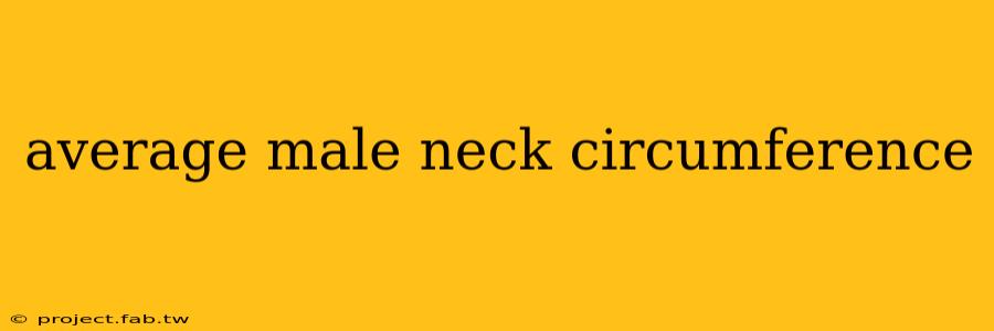 average male neck circumference