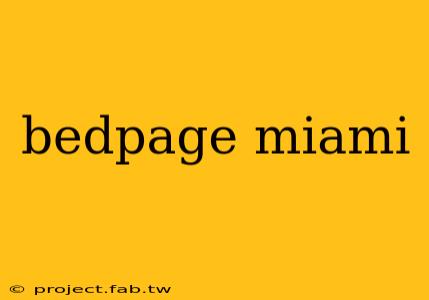 bedpage miami