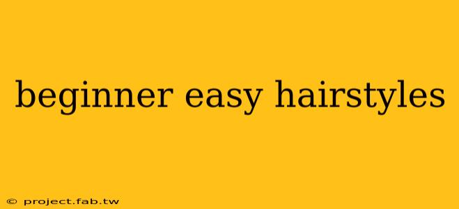 beginner easy hairstyles