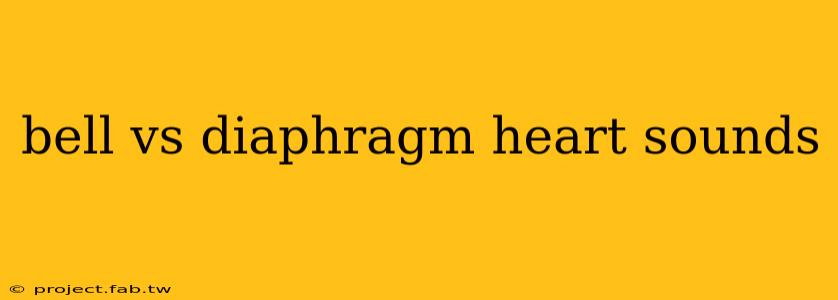 bell vs diaphragm heart sounds