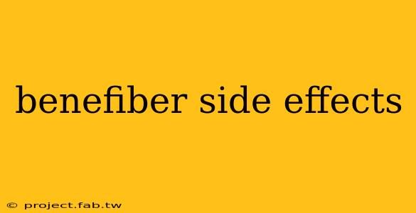 benefiber side effects