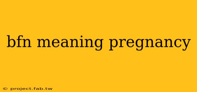 bfn meaning pregnancy