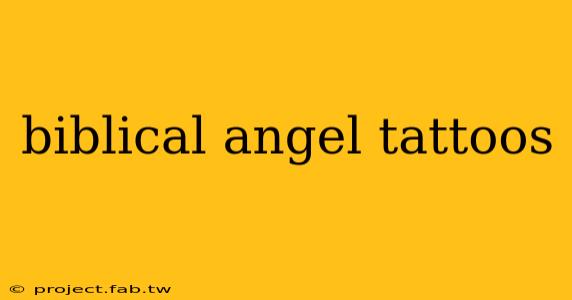 biblical angel tattoos