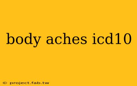 body aches icd10