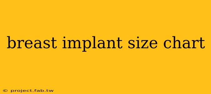 breast implant size chart