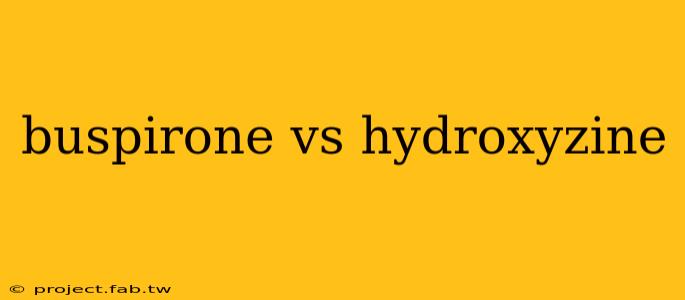 buspirone vs hydroxyzine