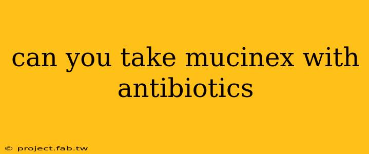 can you take mucinex with antibiotics