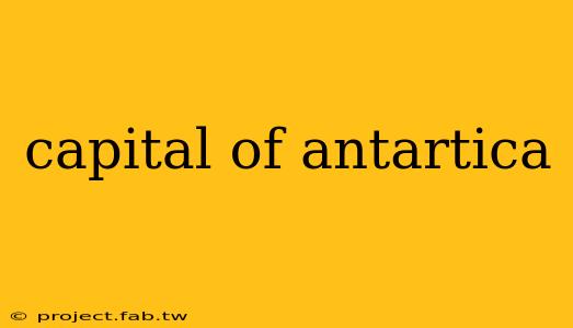 capital of antartica