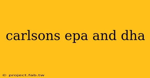 carlsons epa and dha