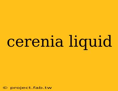 cerenia liquid