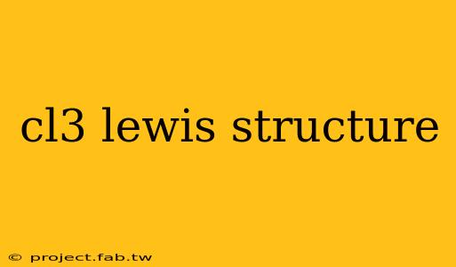 cl3 lewis structure