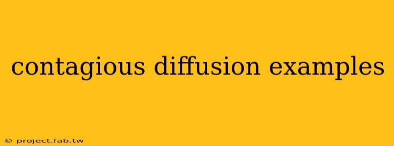 contagious diffusion examples