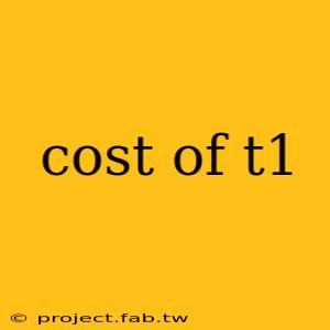 cost of t1