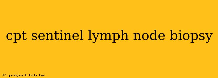 cpt sentinel lymph node biopsy