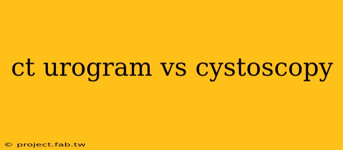 ct urogram vs cystoscopy