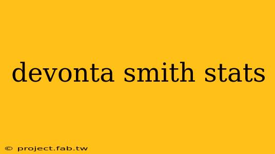 devonta smith stats