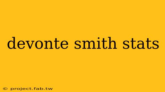 devonte smith stats