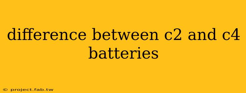 difference between c2 and c4 batteries