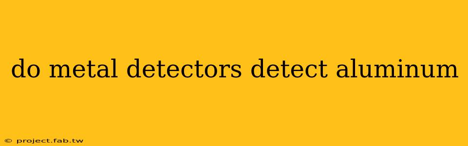 do metal detectors detect aluminum