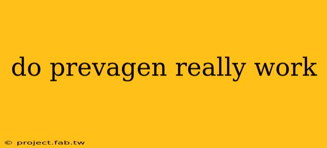 do prevagen really work