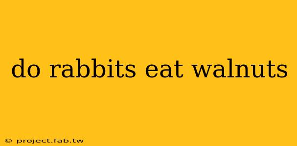 do rabbits eat walnuts