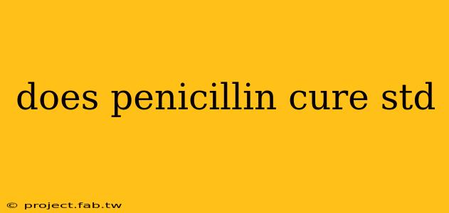 does penicillin cure std