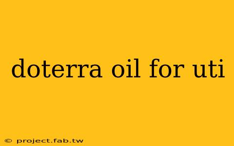 doterra oil for uti