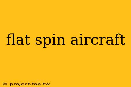 flat spin aircraft