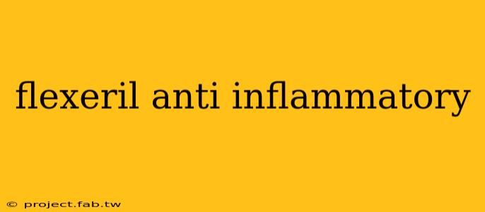 flexeril anti inflammatory