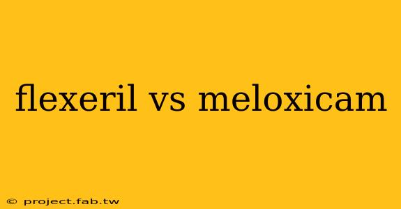 flexeril vs meloxicam