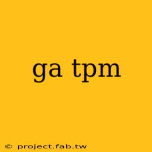 ga tpm