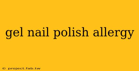 gel nail polish allergy