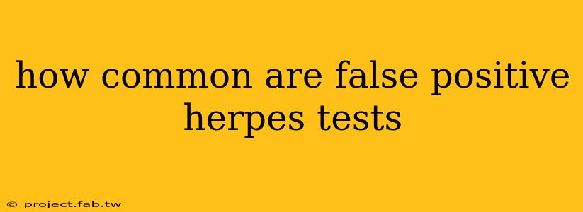 how common are false positive herpes tests