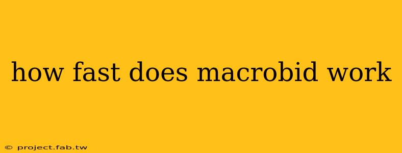 how fast does macrobid work