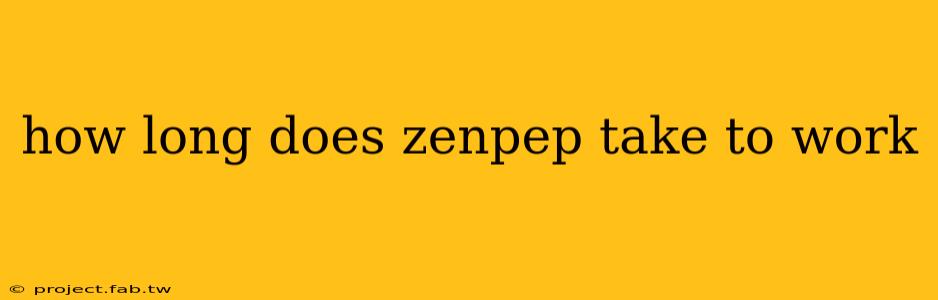 how long does zenpep take to work