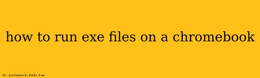 how to run exe files on a chromebook