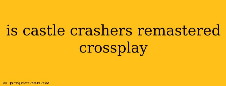 is castle crashers remastered crossplay