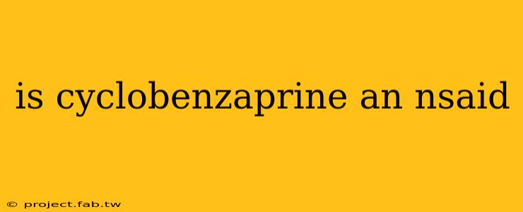 is cyclobenzaprine an nsaid