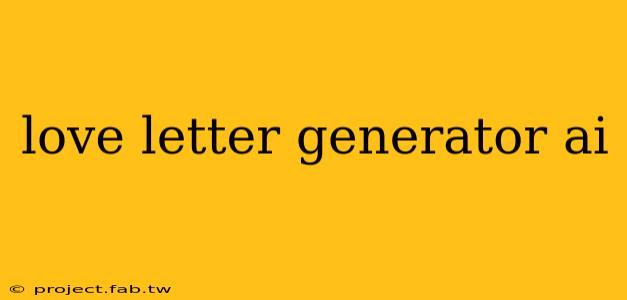 love letter generator ai