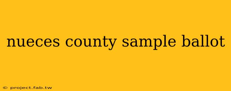 nueces county sample ballot