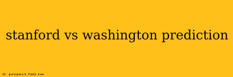 stanford vs washington prediction