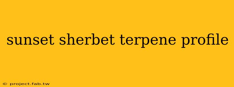 sunset sherbet terpene profile